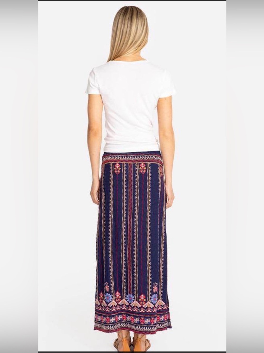 Johnny Was Frederique Side Slit Maxi Skirt Size Medium - Picture 2 of 7